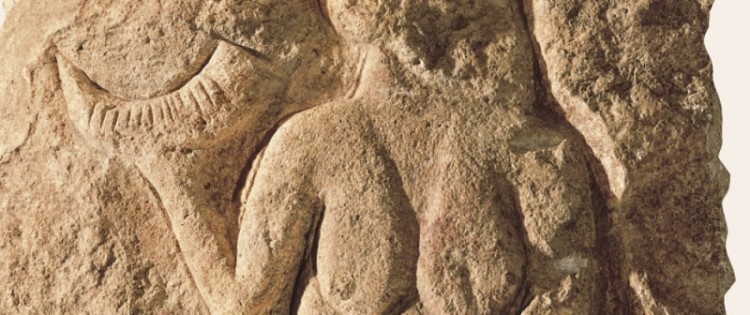 The horn of the famous Venus de Laussel (Dordogne), carved in stone 25,000 years ago, would be a drinking horn. This would make this bas-relief the oldest known libation scene. AISA / LEEMAGE FOR SCIENCE AND FUTURE