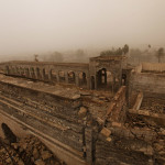 The remains of the Tomb of Prophet Yunus, destroyed by Islamic State militants, in Mosul, Iraq, January 28, 2017/ inam alvi